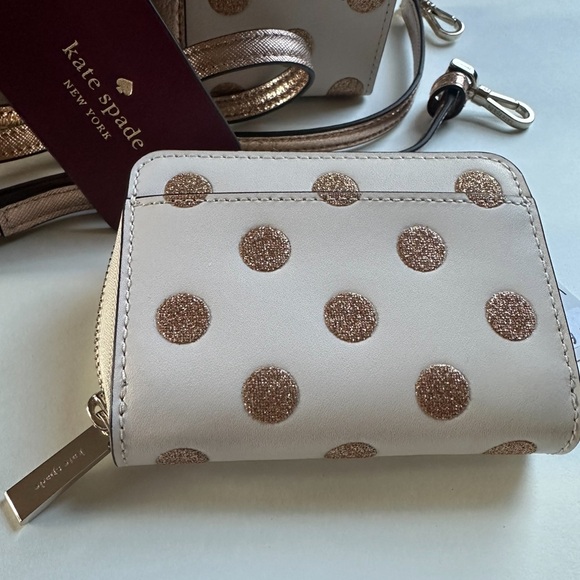 Kate Spade BUNDLE set, Wrapping Party Dot Gift Crossbody & Wallet set NWT - Picture 4 of 12